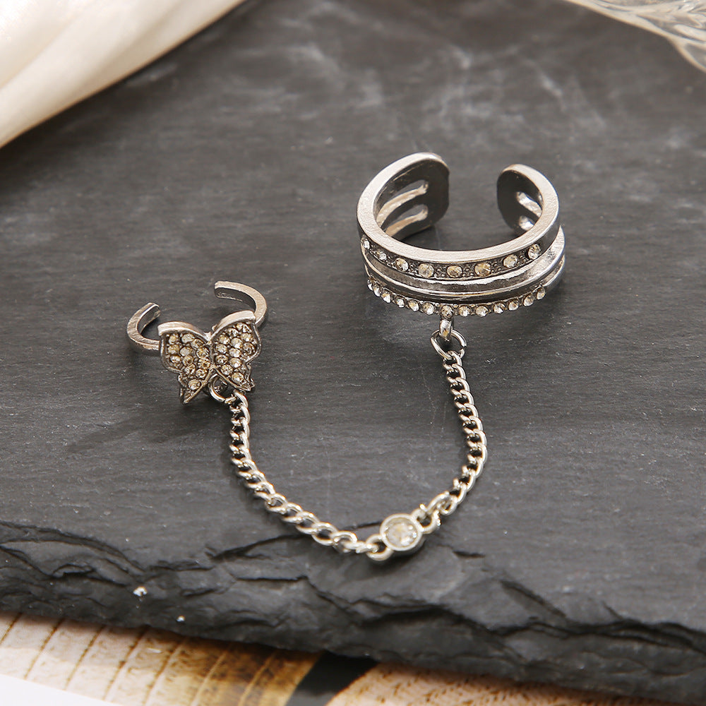 Playful ring set with butterfly elements Stornfield