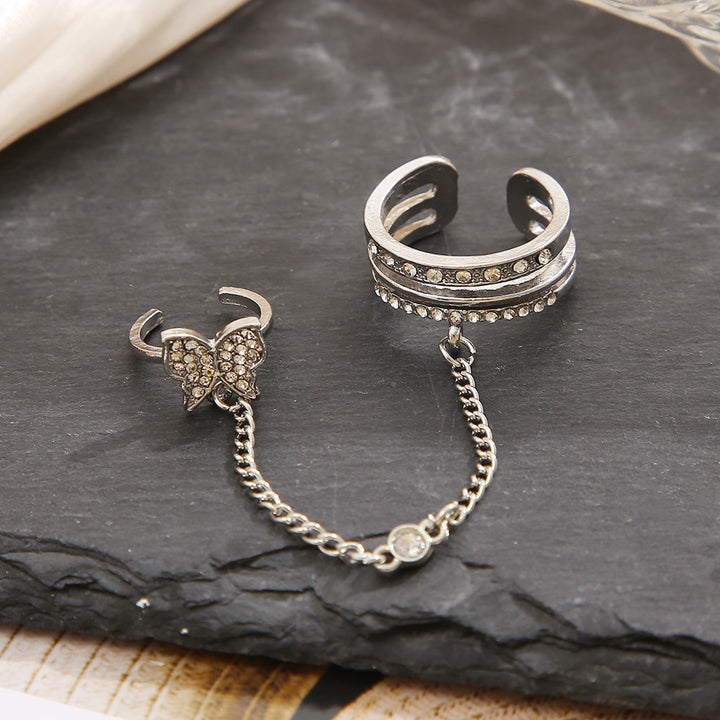 Playful ring set with butterfly elements Stornfield