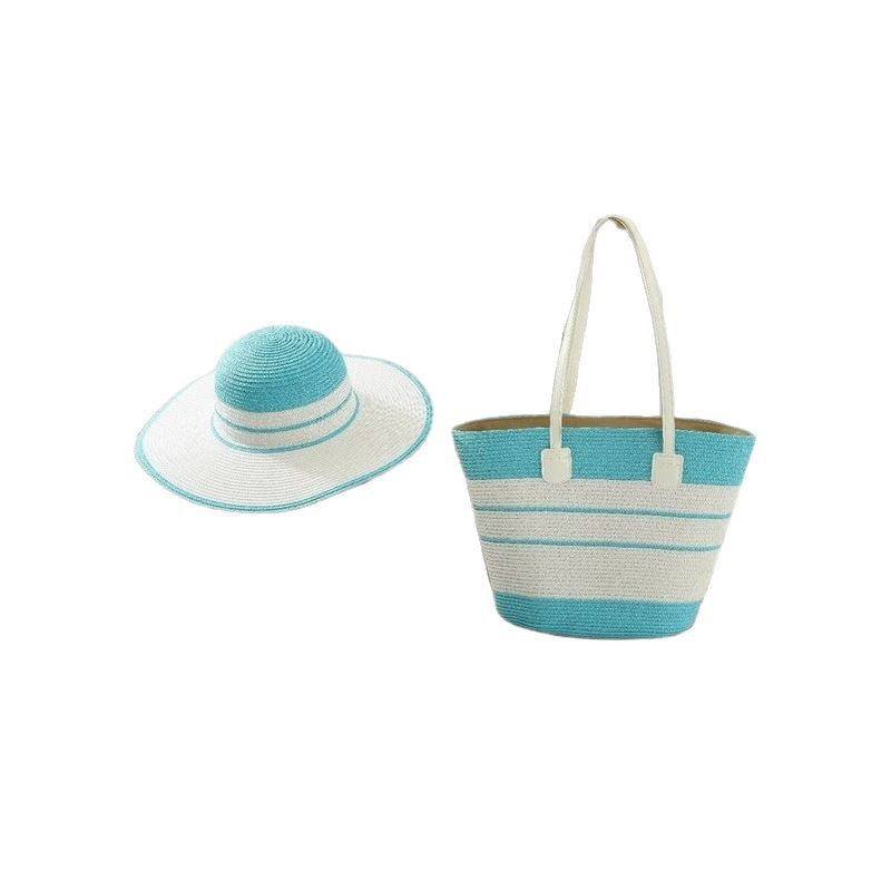 Beach bag with colorful stripes Stornfield