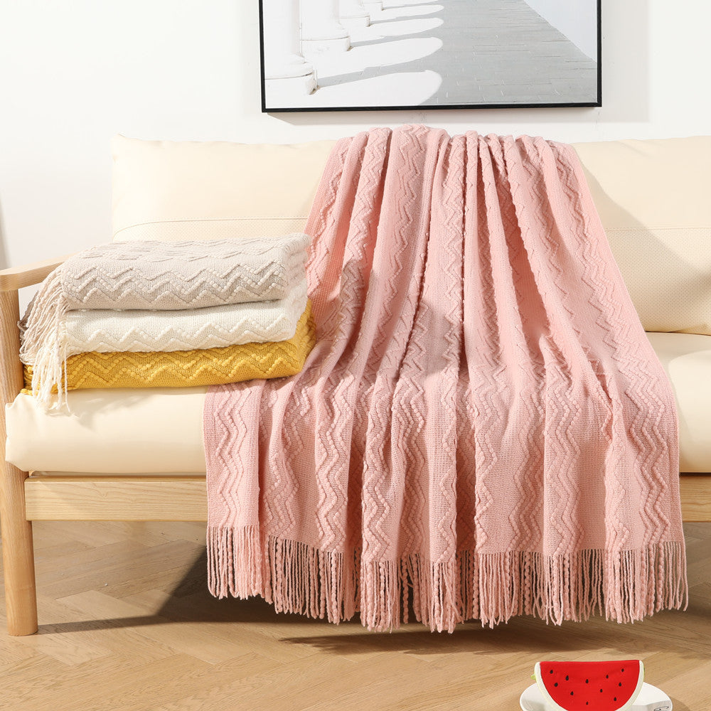 Decorative Knit Throw Blanket