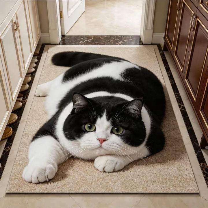 Cat Theme Soft Plush Carpet