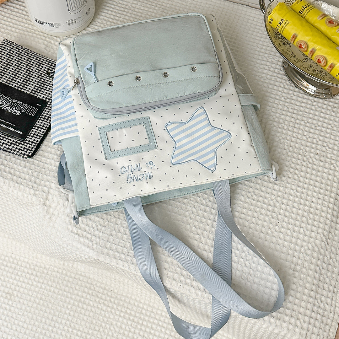 Fun-Themed Star Print Backpack Stornfield