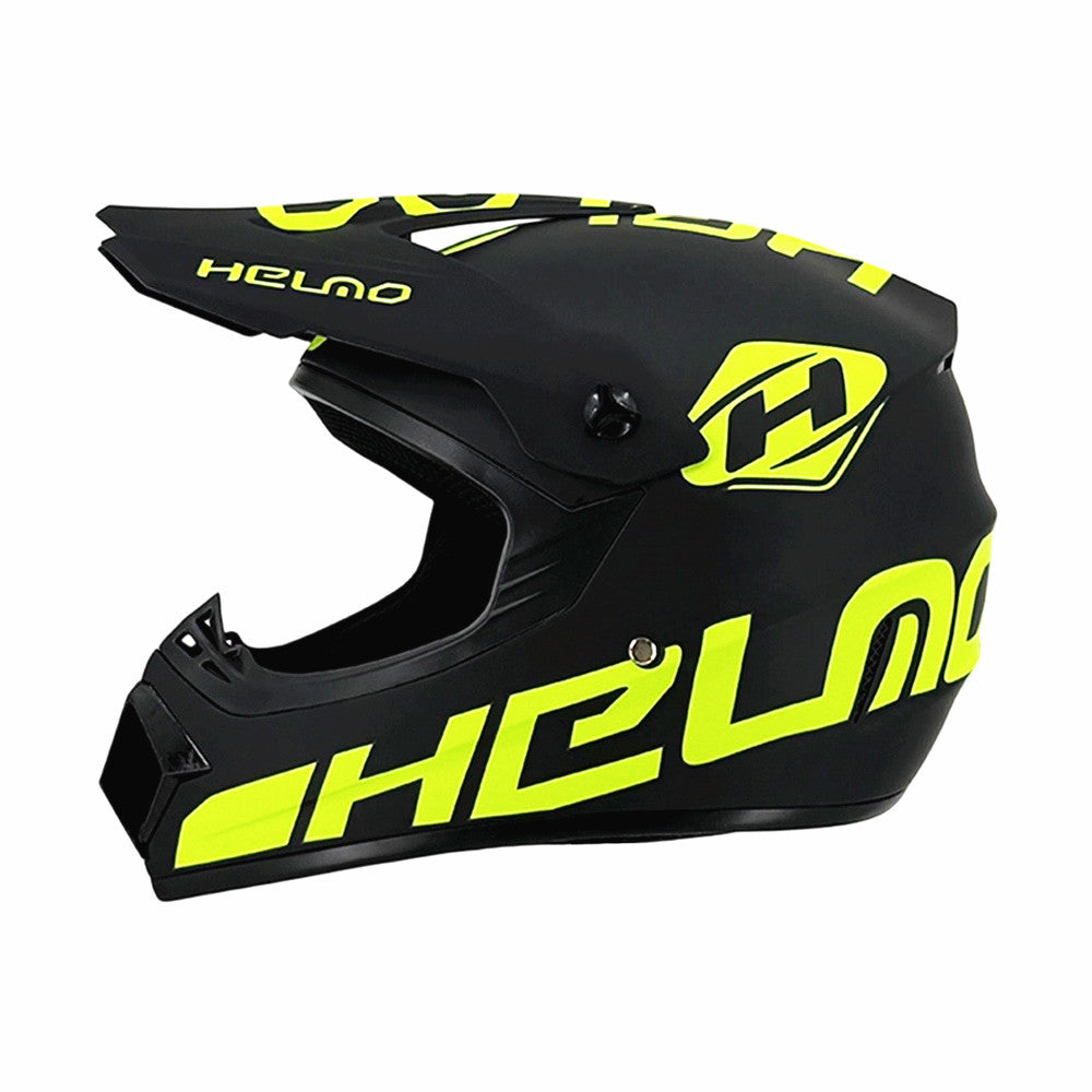 full-face motocross helmet with extended visor and reinforced chin guard Stornfield