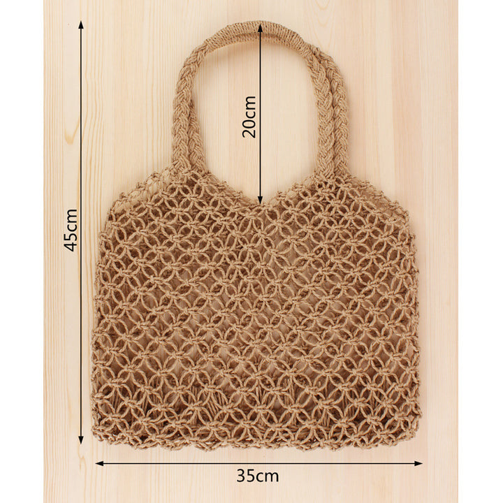 Fashionable net tote bag made from natural materials Stornfield