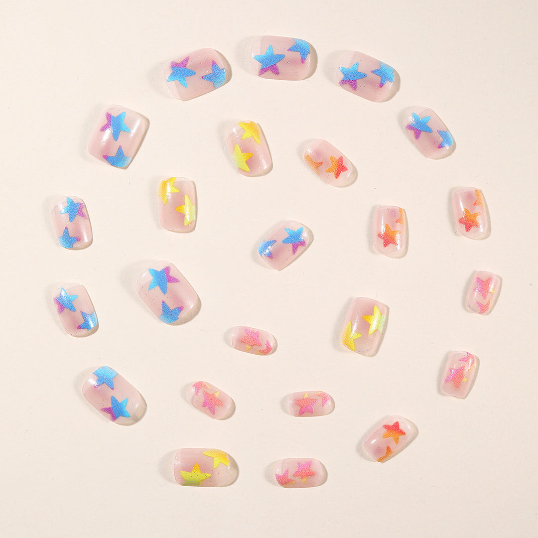 Starry Glow-In-The-Dark Nail Art Extensions Stornfield