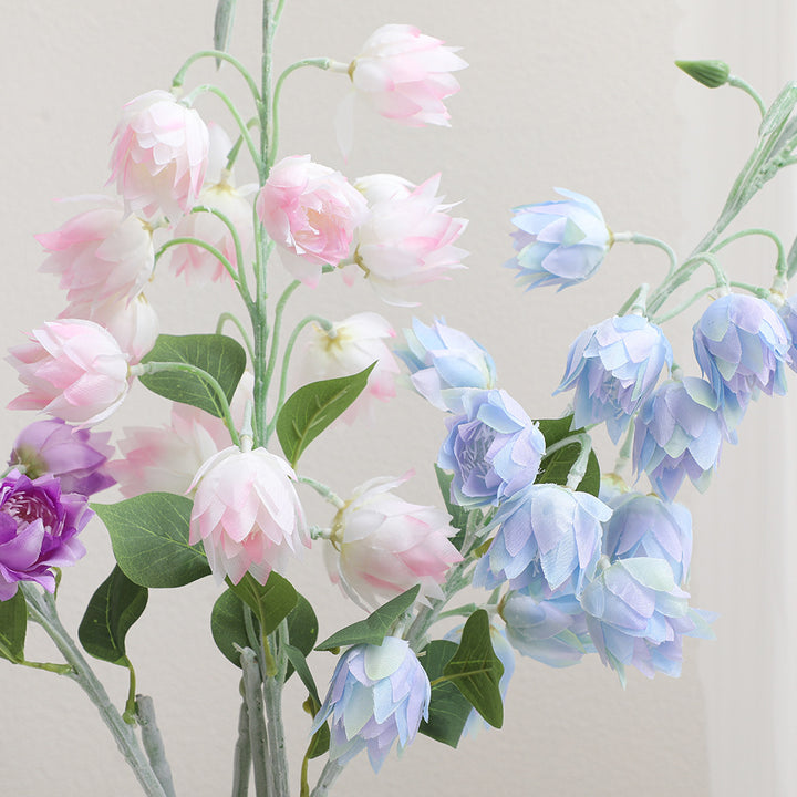 Artificial orchid bouquet with intricate flowers