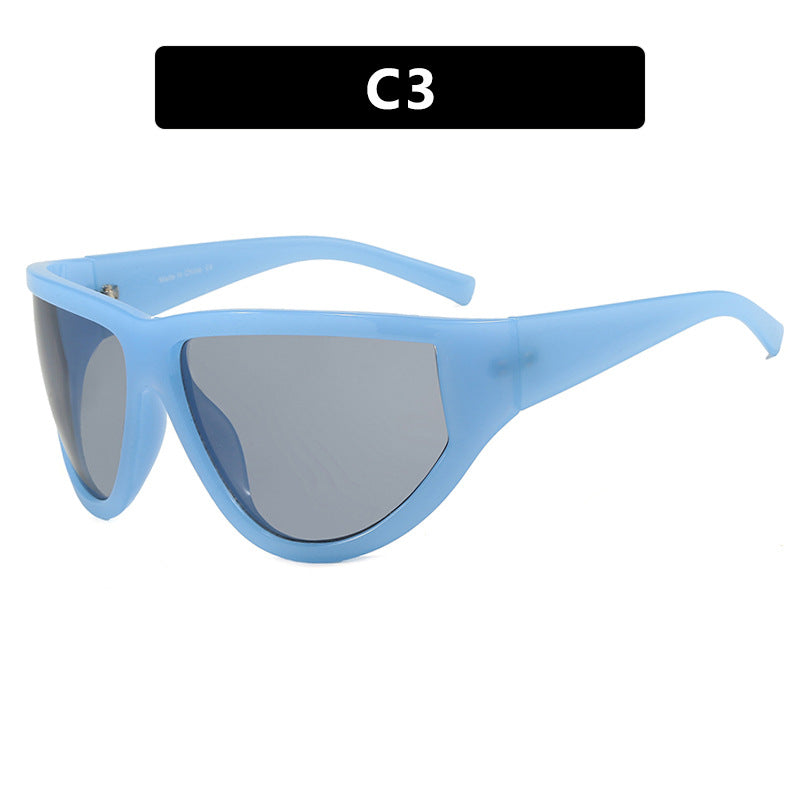 Women's futuristic sunglasses with sporty design and flexible lenses Stornfield