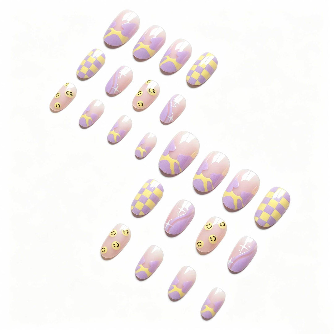 Artistic Patterned Gel Nail Art