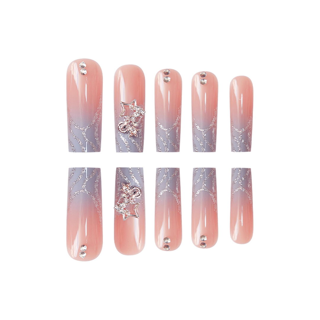 Premium Glittery Star-Designed Nail Enhancements Stornfield