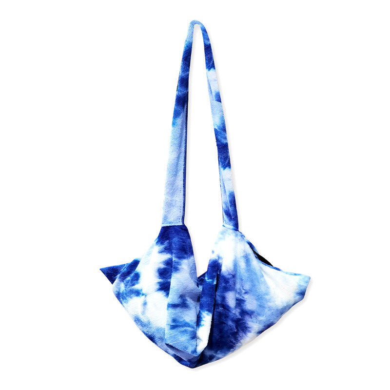Lounge chair cushion with artistic TIE-DYE design Stornfield