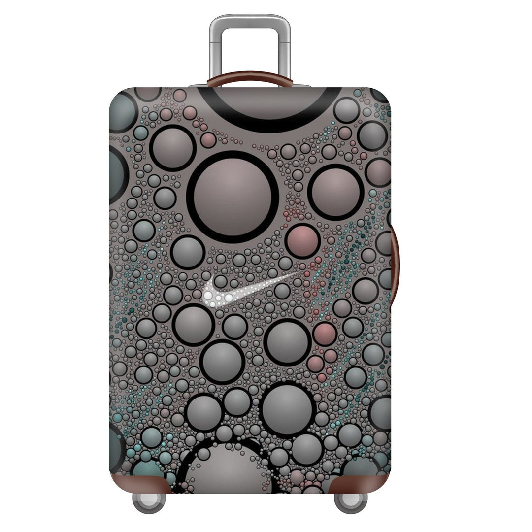 Unisex nan elastic suitcase cover with three-dimensional honeycomb pattern, shock-absorbing stretch protection cover for trolley with zipper Stornfield