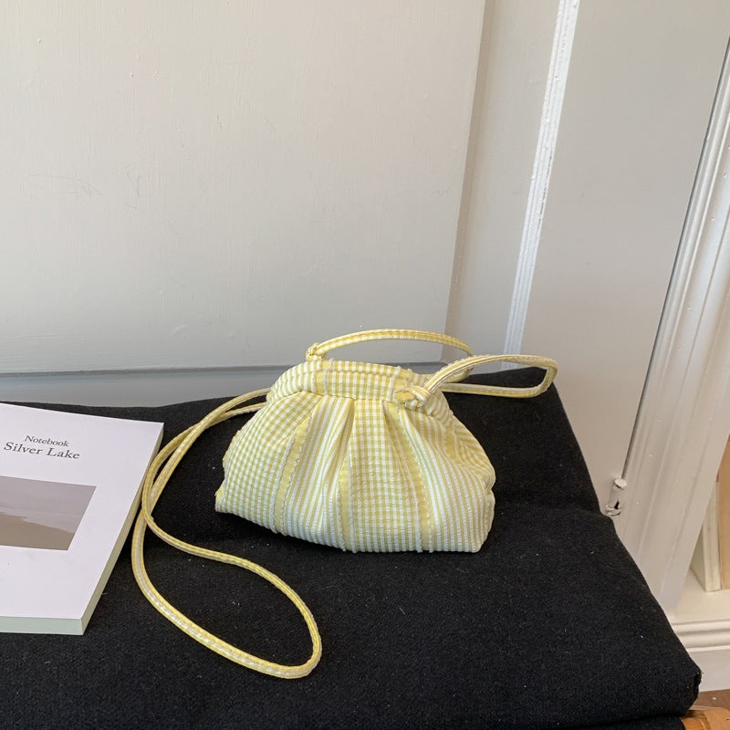 Gingham Print Mini Crossbody Bag