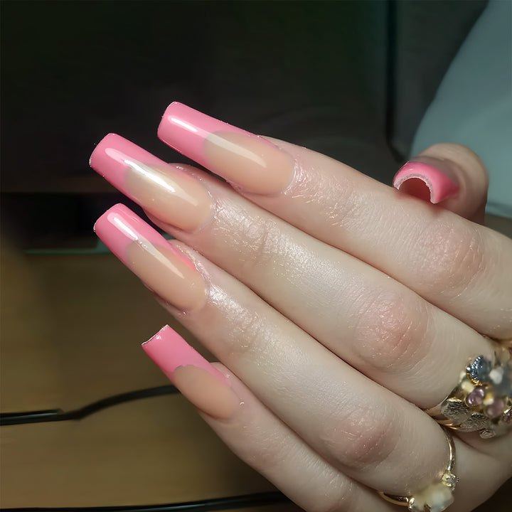 High-Gloss Long Press-On Nail Extensions Stornfield