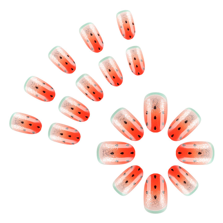 Fun Watermelon-Themed Nail Art Stornfield