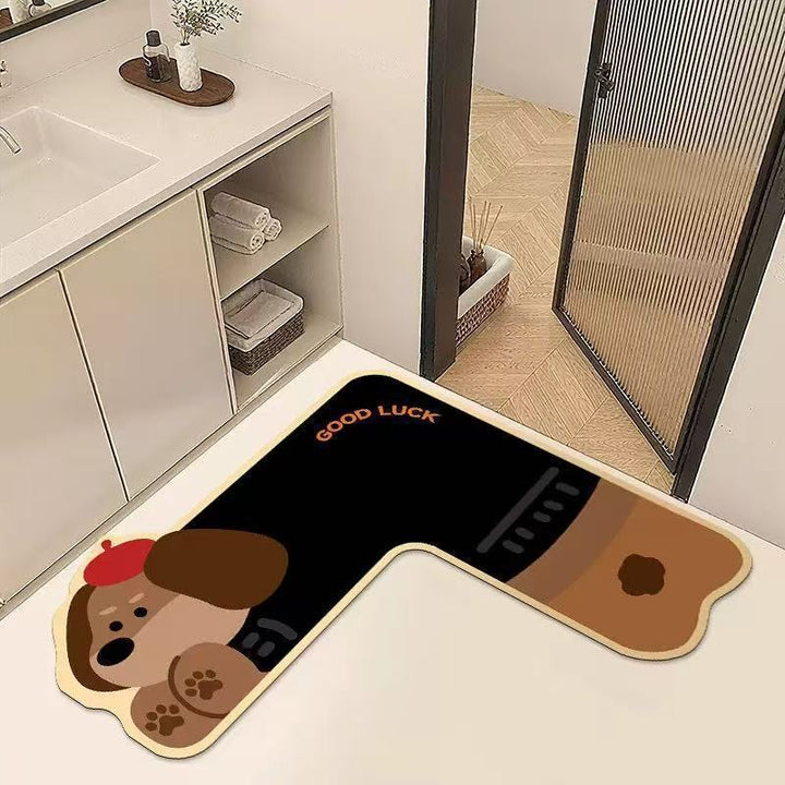 Cute Bear-Shaped Bath Mat