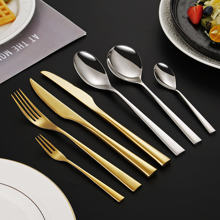 Elegant dessert knife with curved handle Stornfield