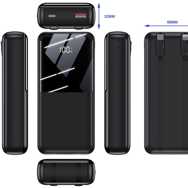 Powerbank with multifunctional fast charging system and digital battery level indicator Stornfield