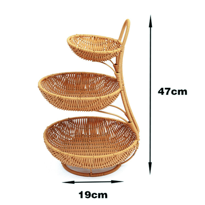 Multi-Tiered Wicker Display Stand Stornfield