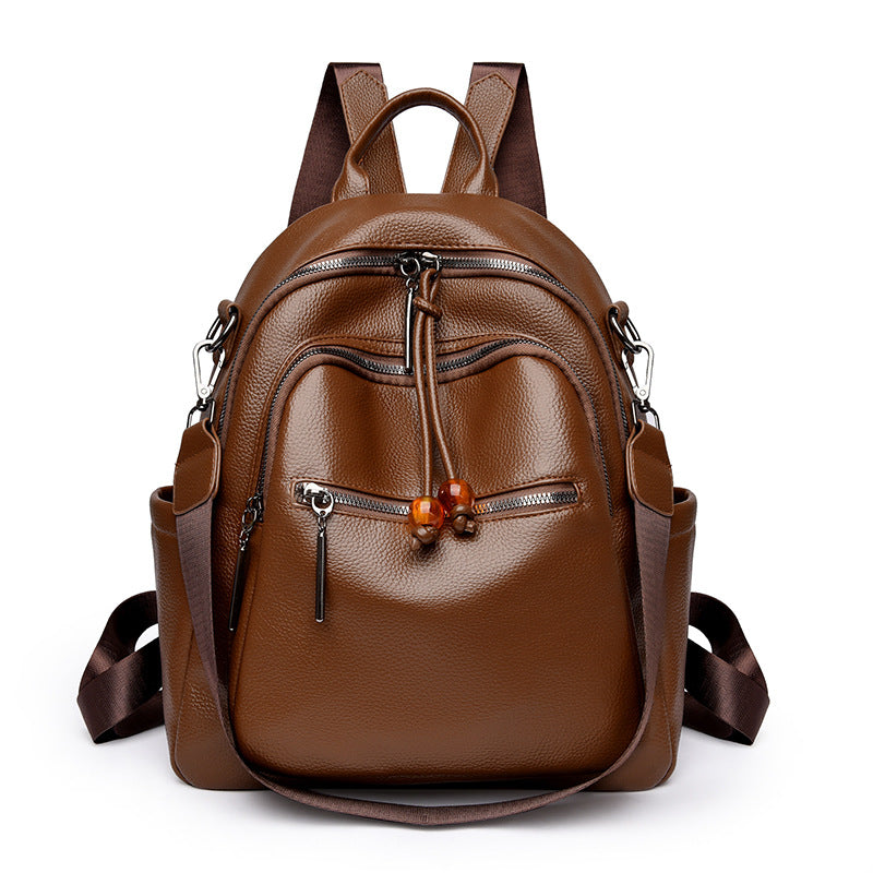 Premium Leather Travel Backpack Stornfield