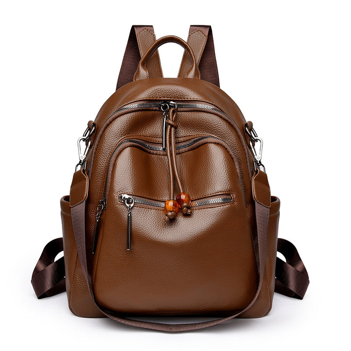 Premium Leather Travel Backpack Stornfield