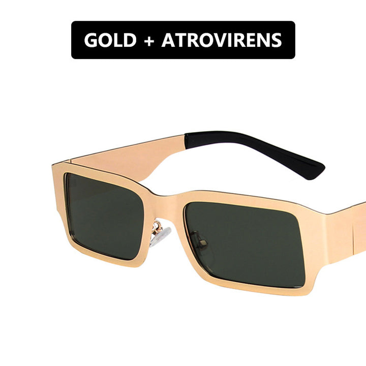 Women's geometric sunglasses with protective UV filter and sturdy metal frame Stornfield