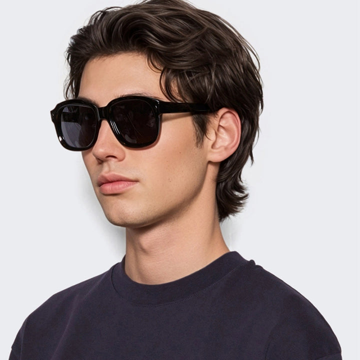 Women Fashionable Square Sunglasses with Transparent Frame and Sturdy Lenses Stornfield
