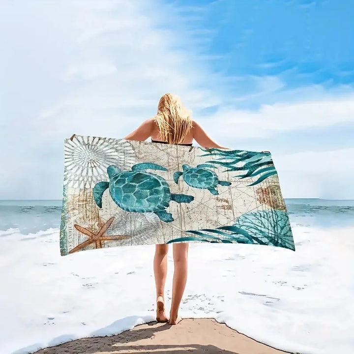 Beach towel with unique geometric pattern Stornfield