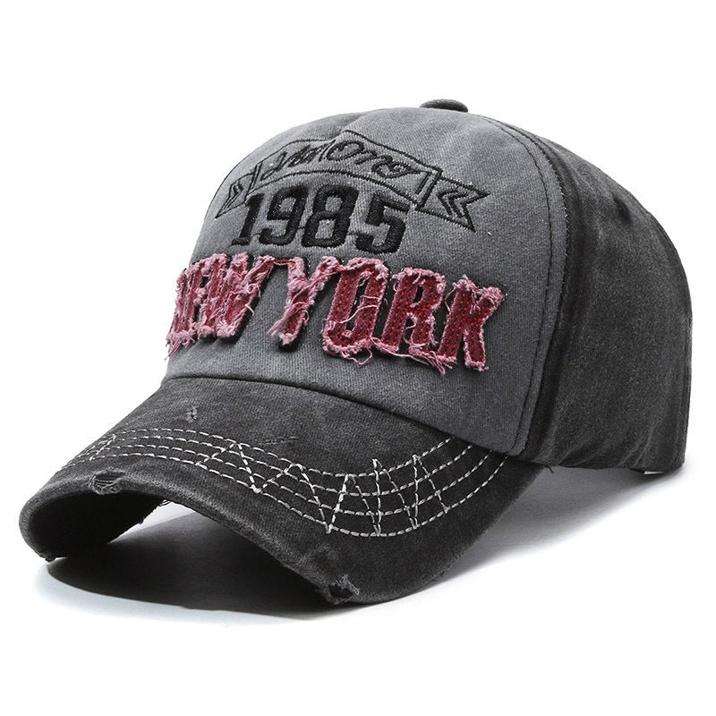 Men's Distressed Cotton Graphic Baseball Cap Stornfield