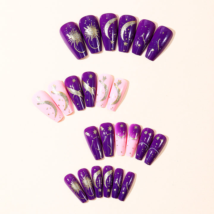 Celestial-Themed Nail Art Design Set Stornfield
