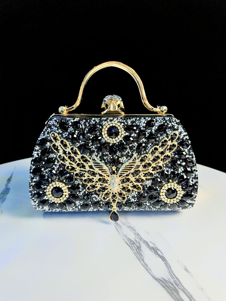 Ornate Bejeweled Evening Clutch