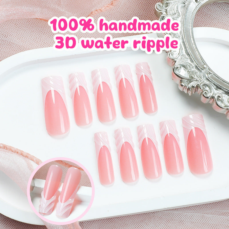 Artificial nail design with elegant 3D pattern Stornfield