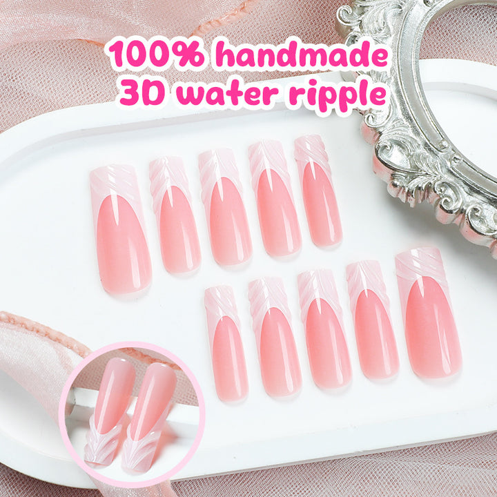 Artificial nail design with elegant 3D pattern Stornfield