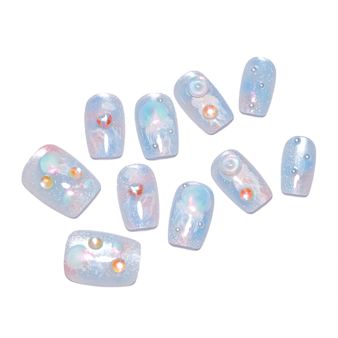 Artistic Premium Nail Extensions with Unique Artistic Accents Stornfield