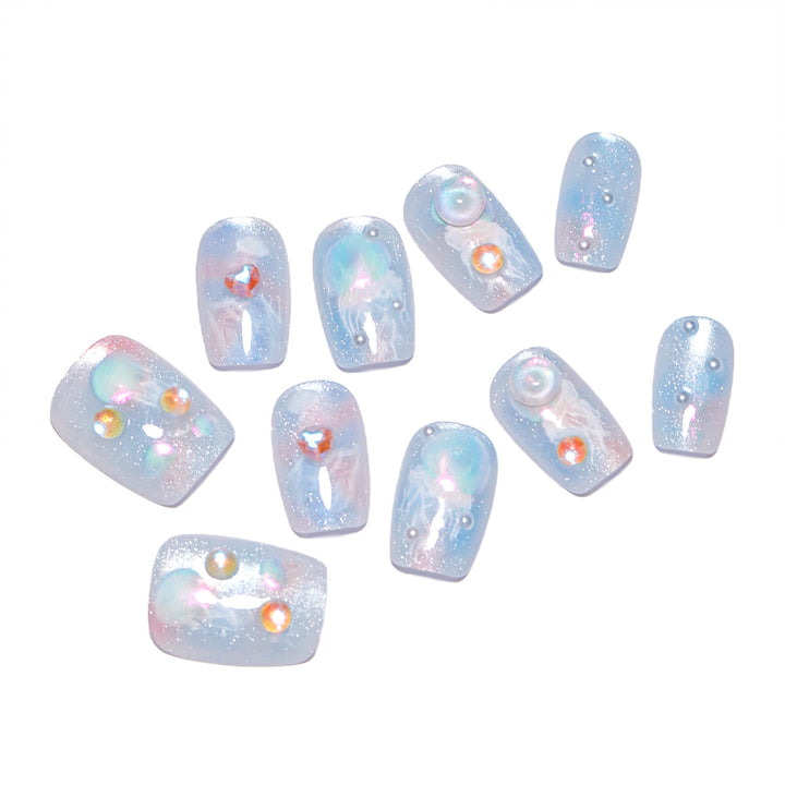 Artistic Premium Nail Extensions with Unique Artistic Accents Stornfield