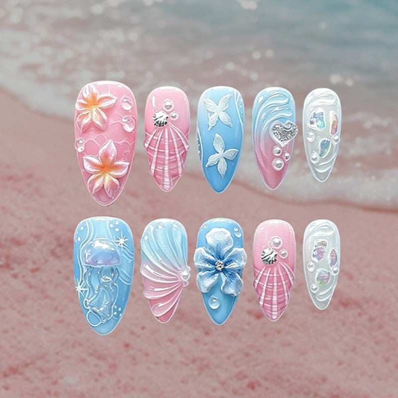 Creative nail art set with maritime accents Stornfield