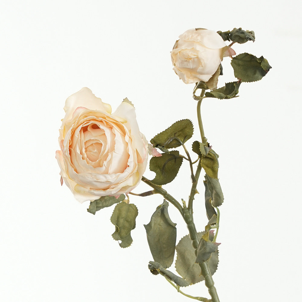 Lifelike Pink Rose Stem