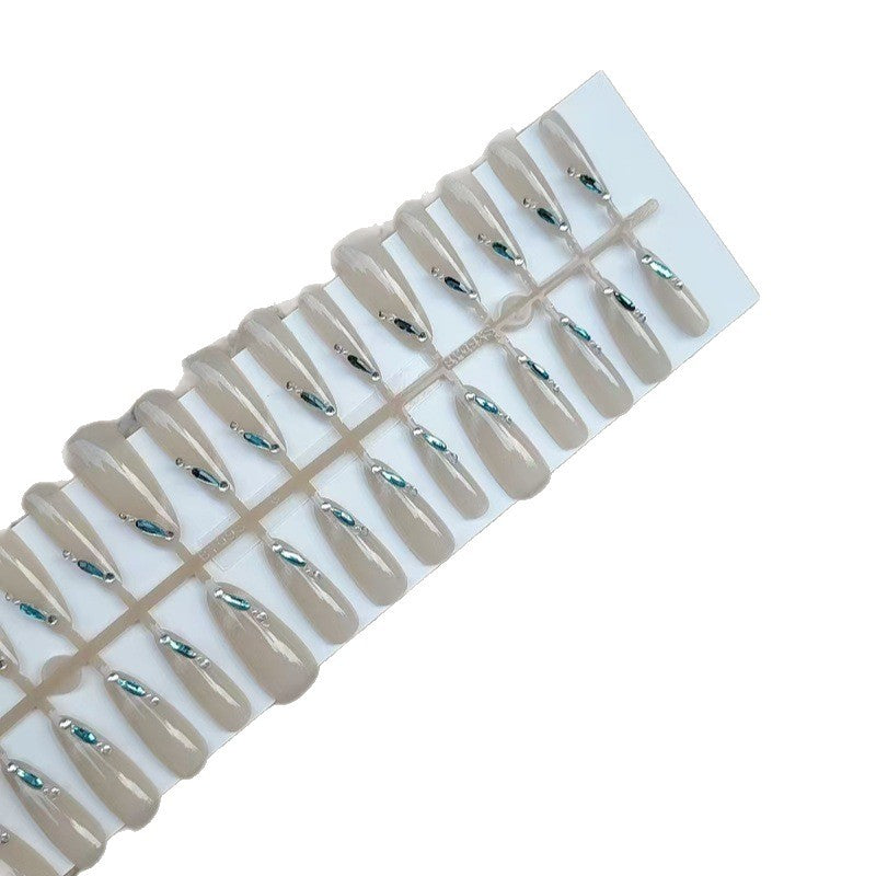 Artificial nails with glitter accents and elegant shapes Stornfield