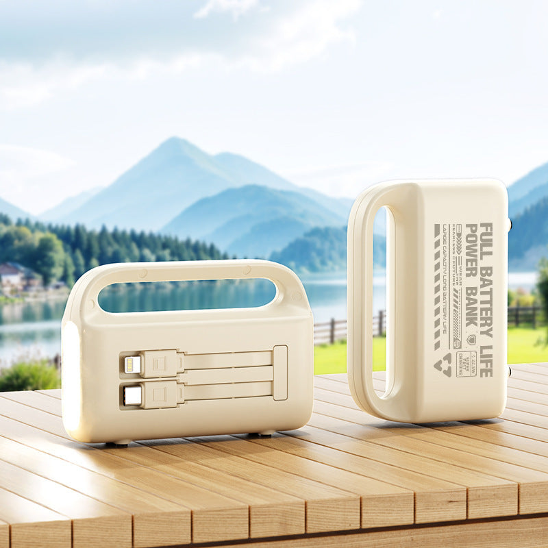 Portable power bank with integrated cable and ergonomic design Stornfield