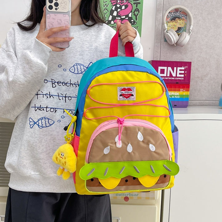 Whimsical Hamburger-Themed Backpack Stornfield