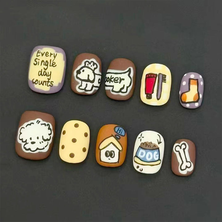 Elegant French Tip Press-On Nail Set Stornfield