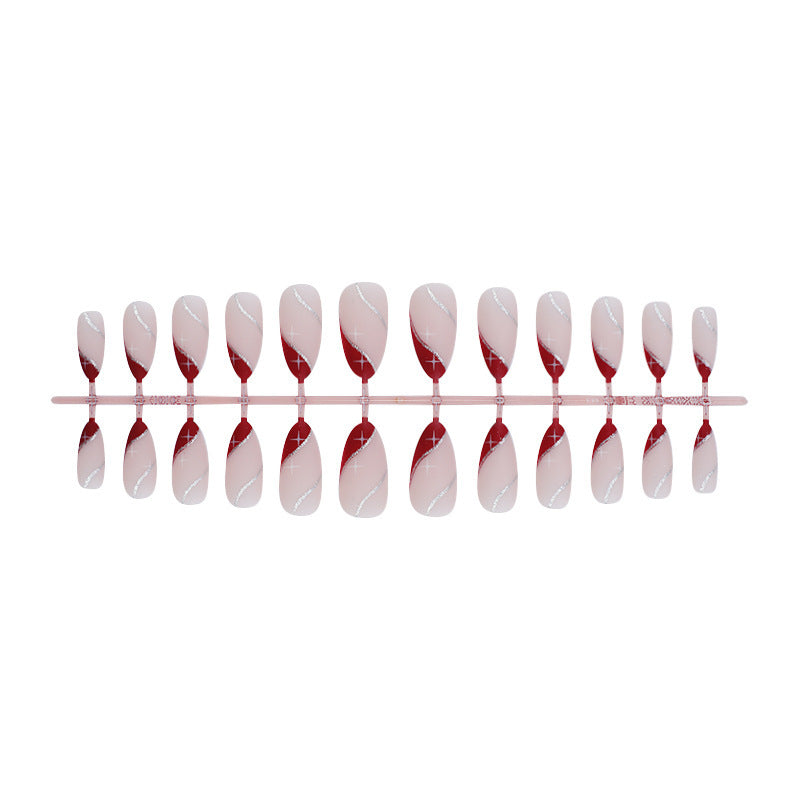 Art nail set with elegant gradient and glitter accents Stornfield