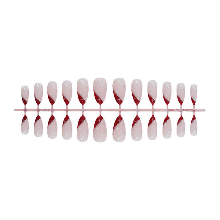 Art nail set with elegant gradient and glitter accents Stornfield
