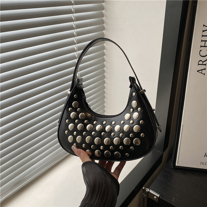 Studded Leather Hobo Bag Stornfield