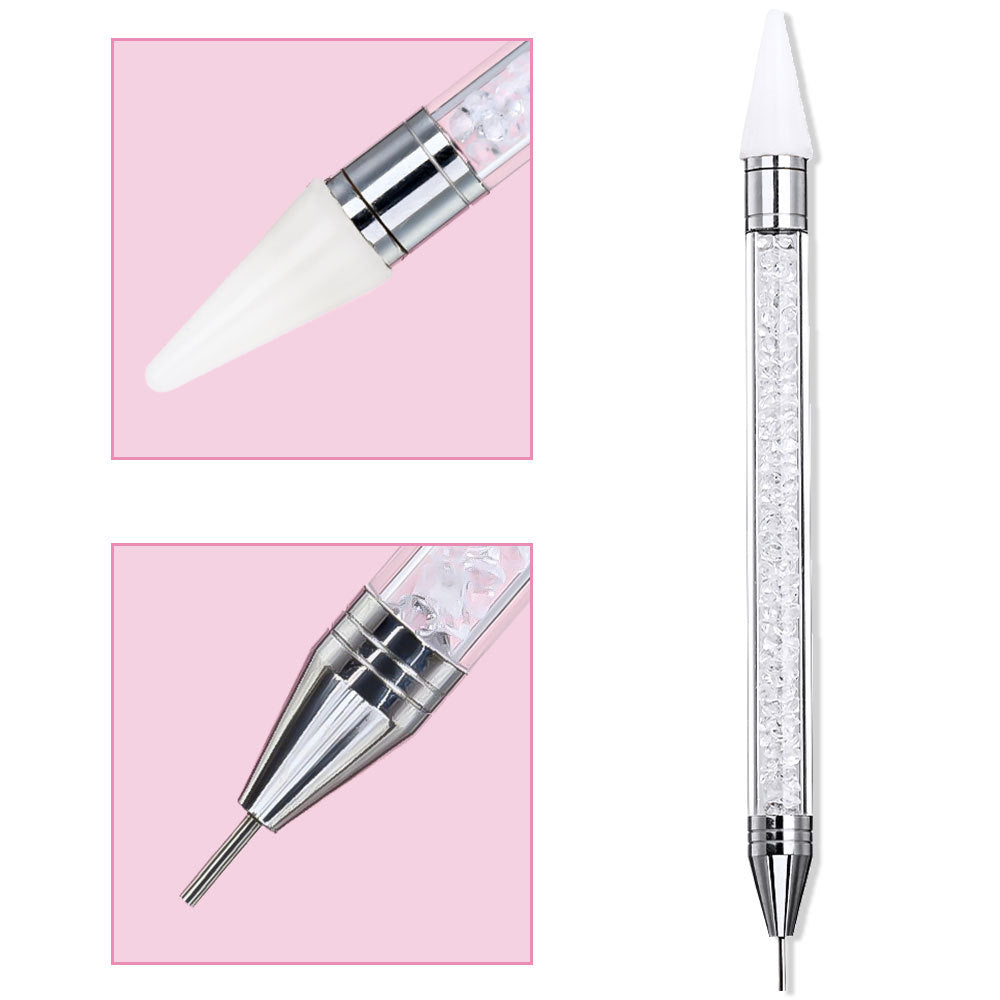 Professional Nail Art Detailing Brush with Crystal Handle Stornfield