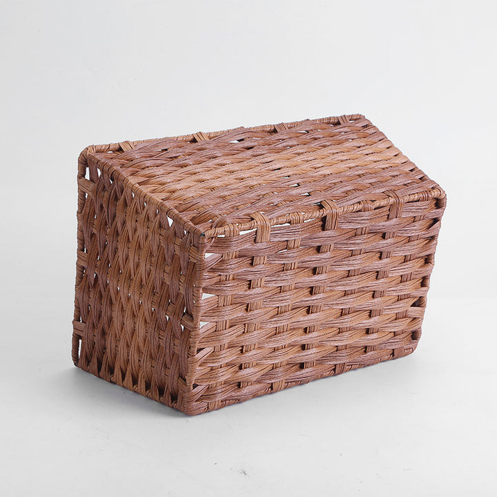Women's Rectangular Storage Basket with Woven Structure Stornfield