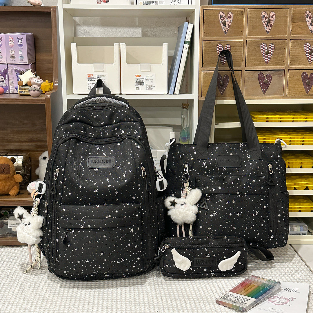 Star-Printed Multi-Pocket Backpack Stornfield