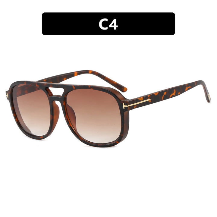 Women's square sunglasses with luxurious plastic frame and mirrored lenses Stornfield