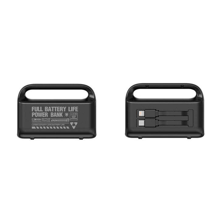 Portable power bank with ergonomic grip and integrated charging ports Stornfield