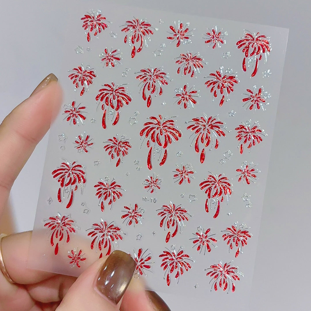 High-Quality Nail Art Foil Sticker Sheet