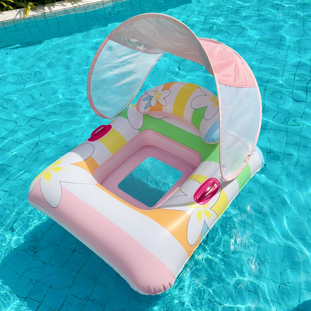 Inflatable Pool Lounger with Sun Canopy Stornfield